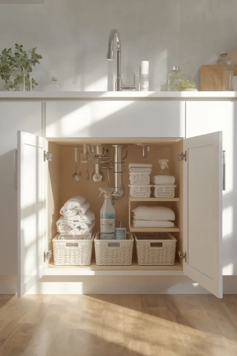 Under Sink Organizer Get Kitchen Ready