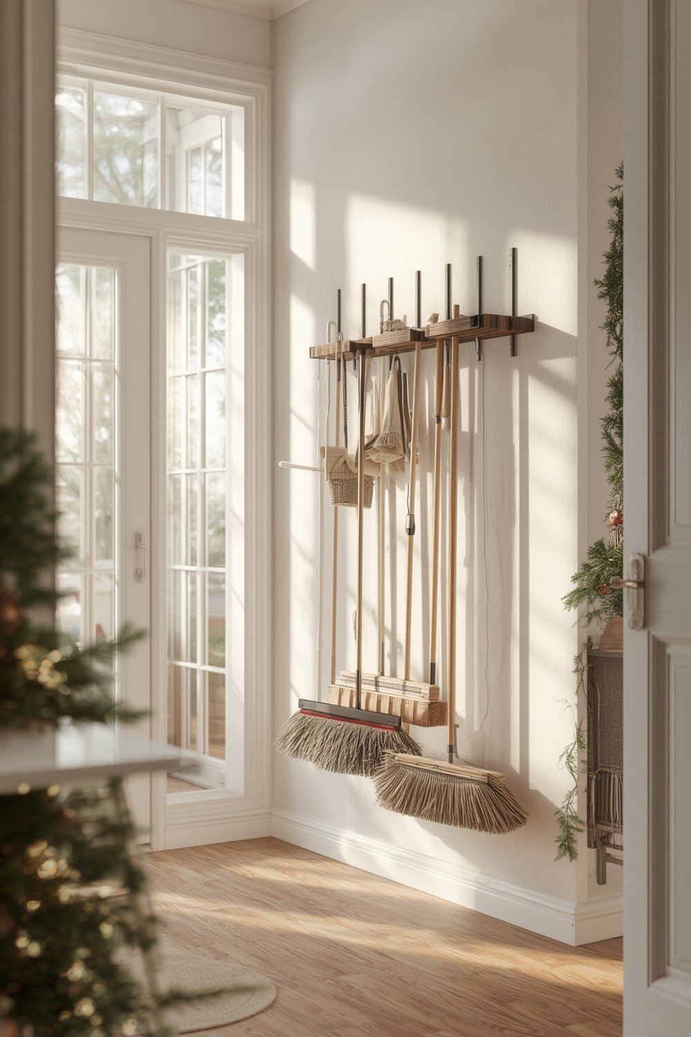 broom organizer product view