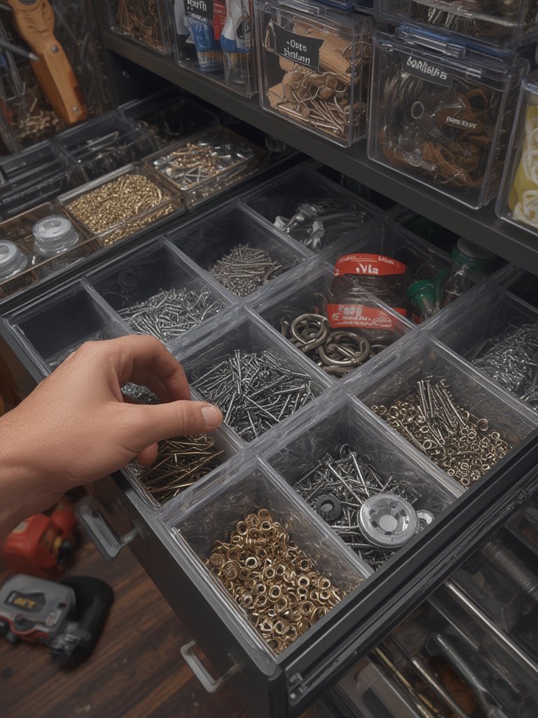 tool organizer in action