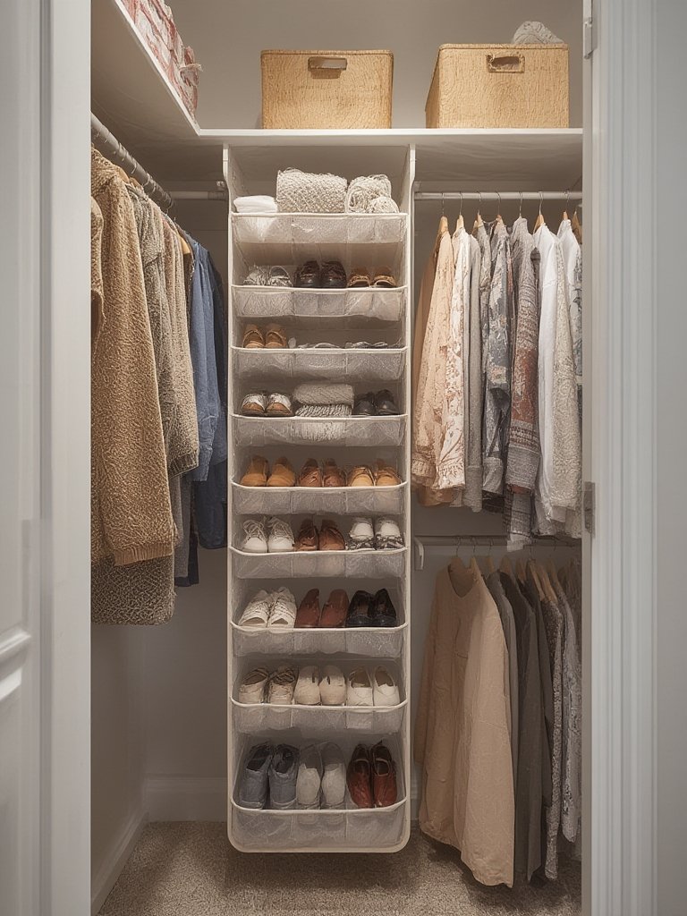 shoe organizer in action