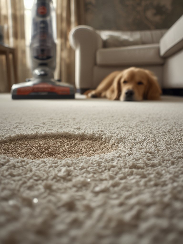carpet cleaner in action