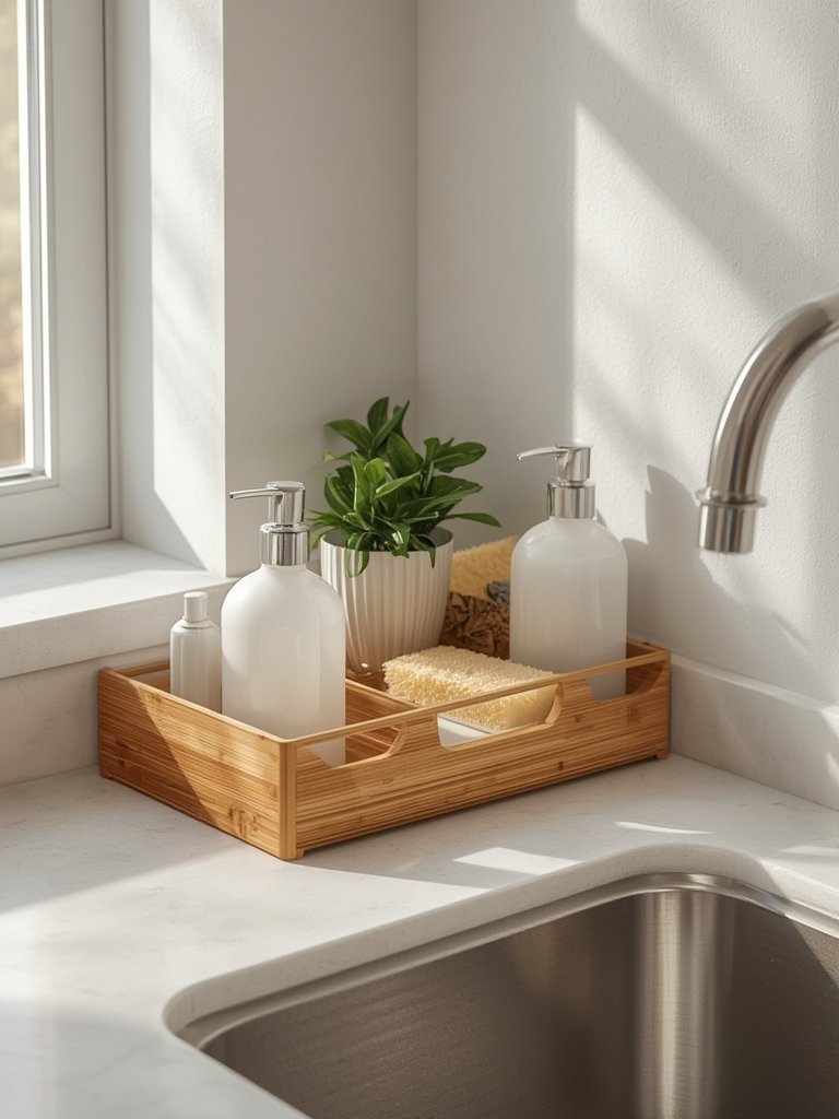 bamboo organizer in action