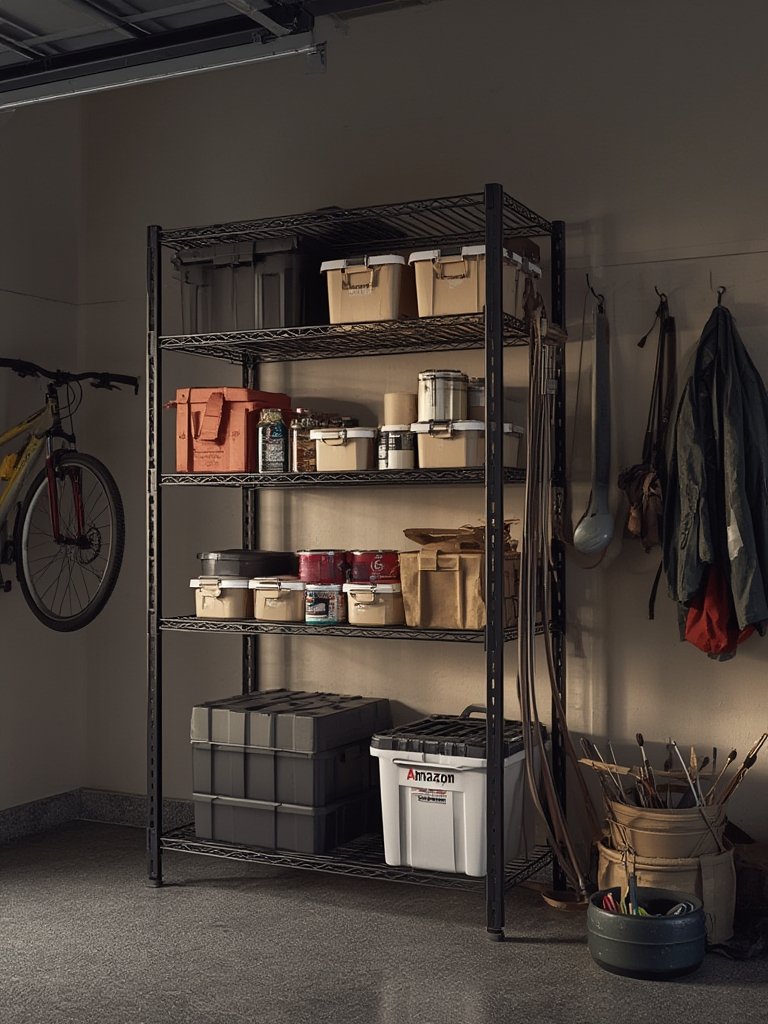 wire shelving in action