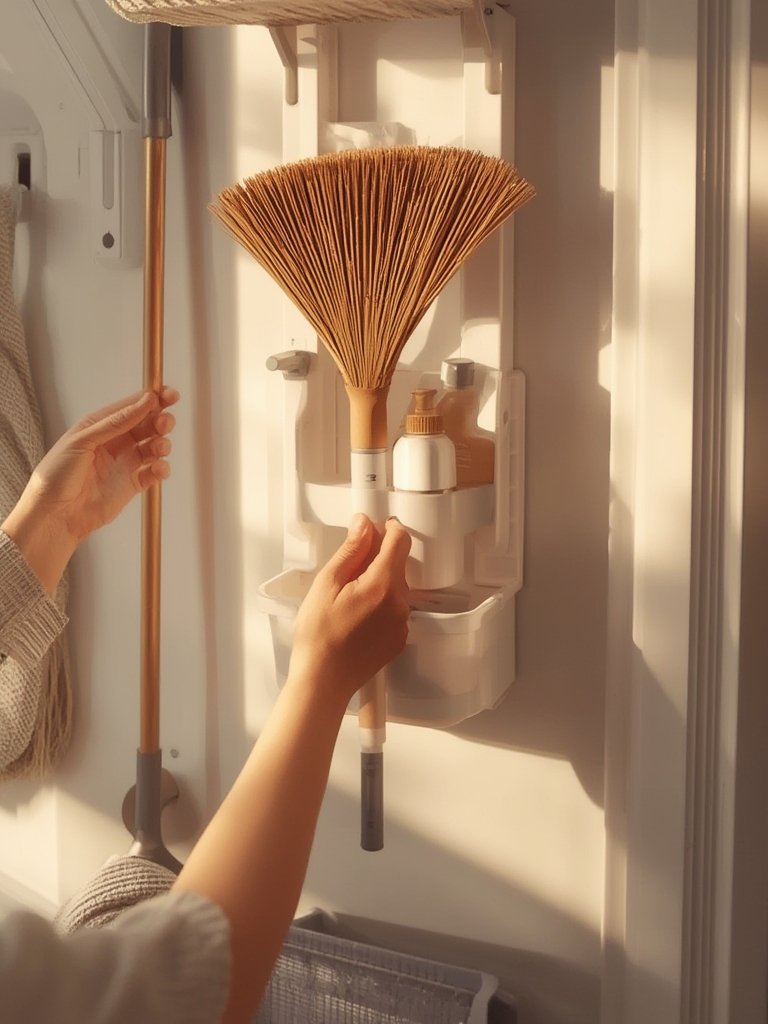 Broom Holder: 7 Steps For Amazing Organization In 2026 2 broom holder in action