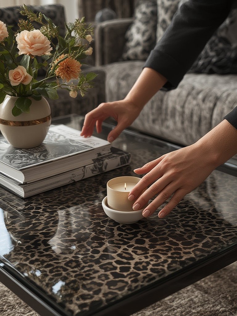 black panther coffee table - Illustration 2