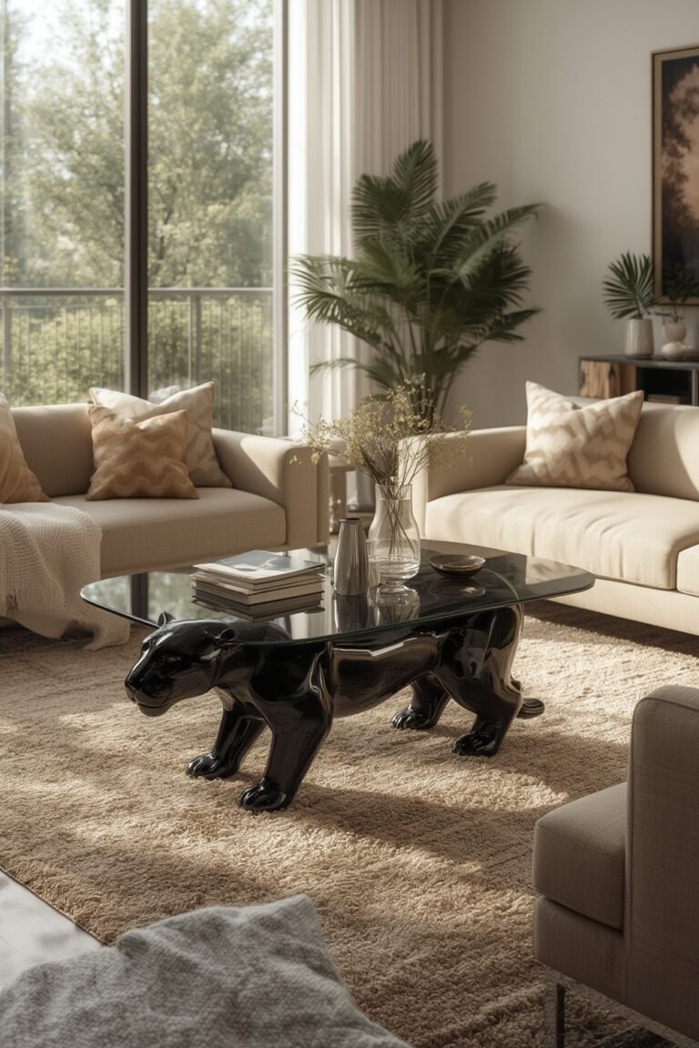 black panther coffee table