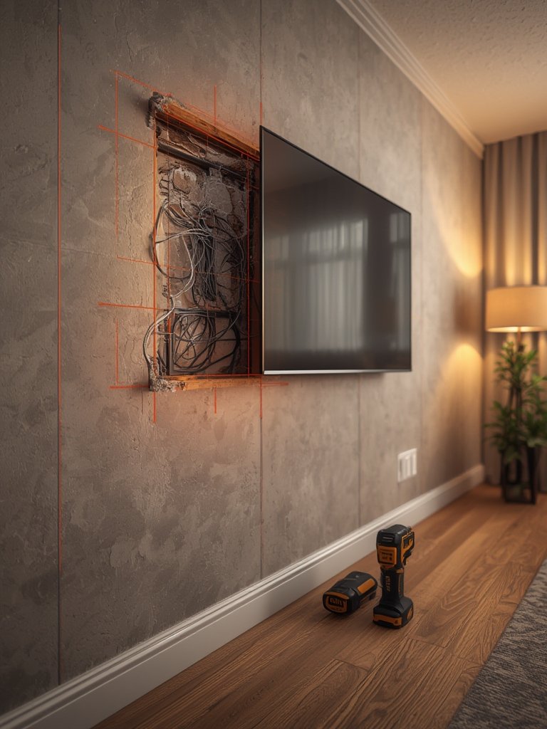 stud finder in action